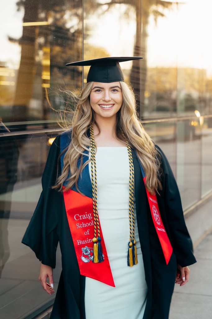 jennavieve dechow in graduation attire 